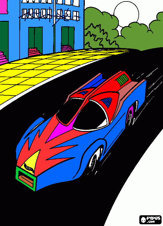 kolorowanka hot wheels spider=manowy samochód