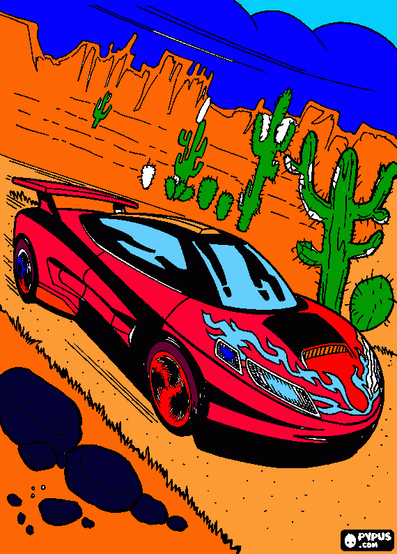 kolorowanka HOT WHEELS