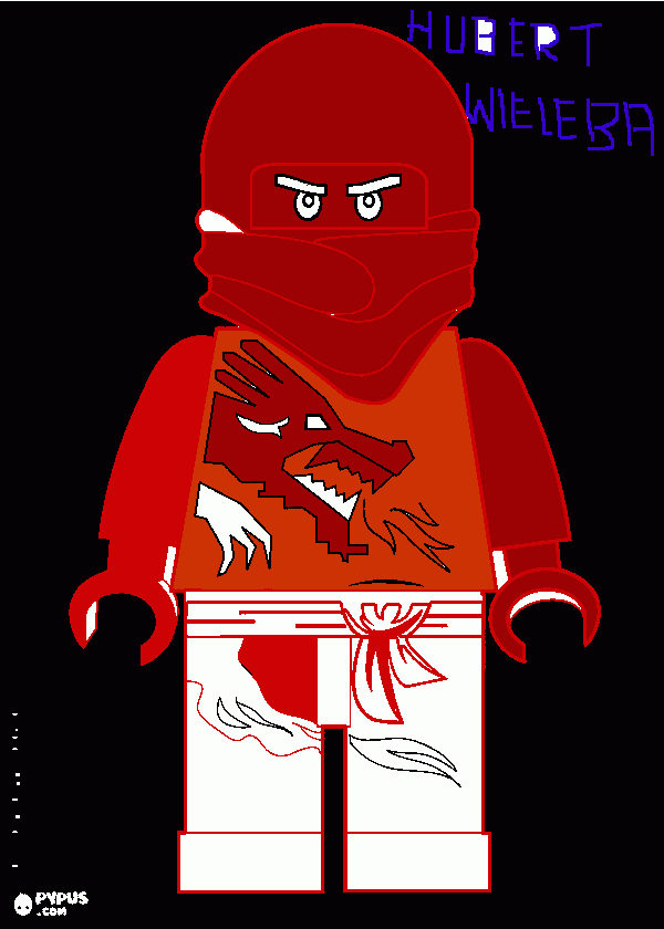 kolorowanka hubert ninja