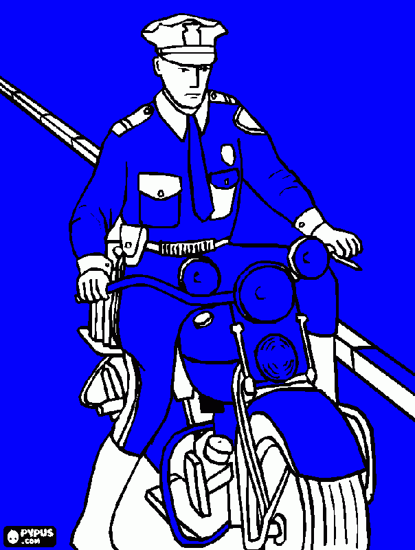 kolorowanka huj na motorku