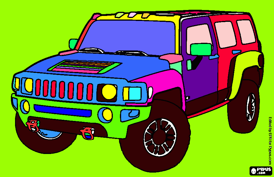 kolorowanka Hummer