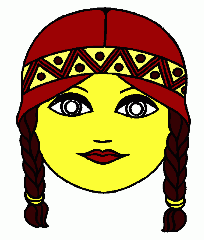 kolorowanka indianka