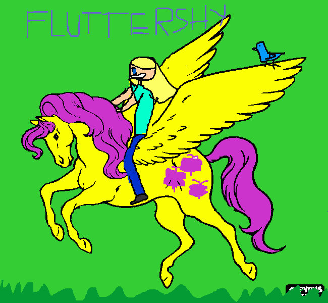 kolorowanka Ja i Fluttershy