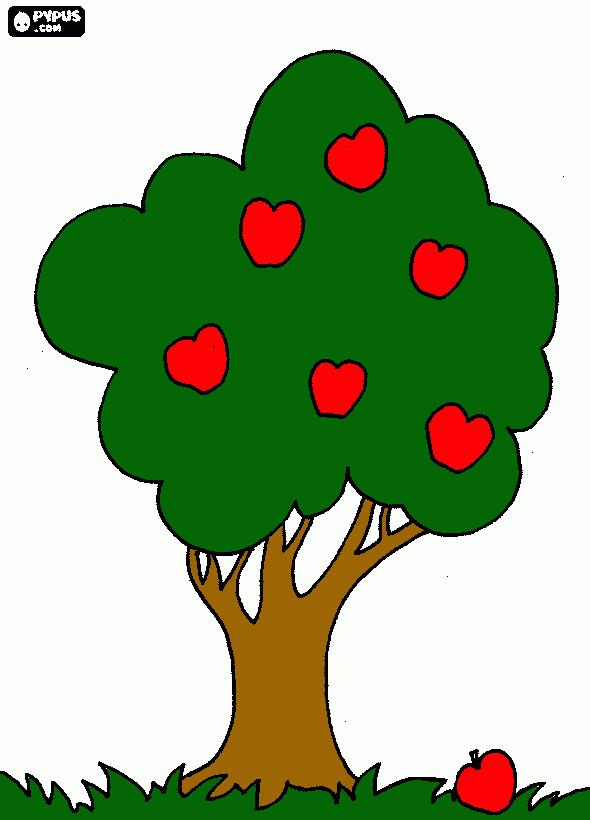 kolorowanka jablon