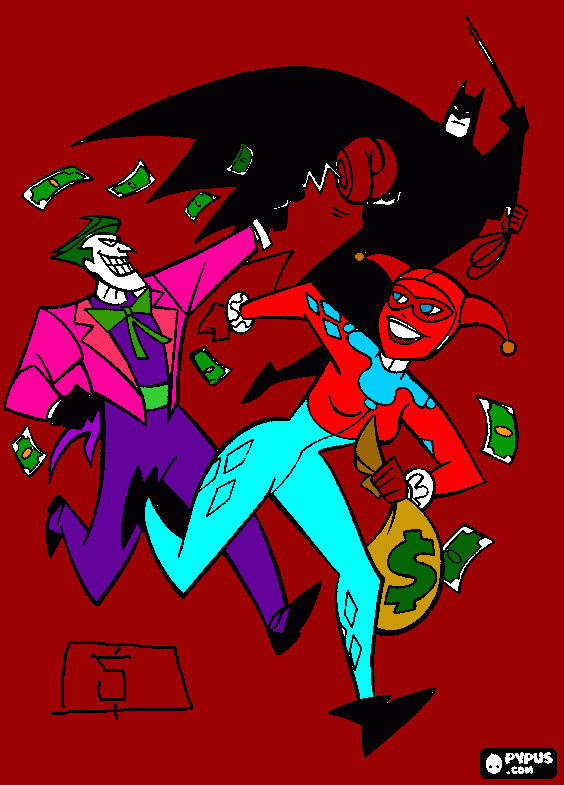 kolorowanka Joker i Batman