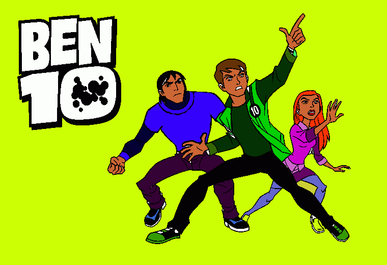 kolorowanka kevin ben10 gwen