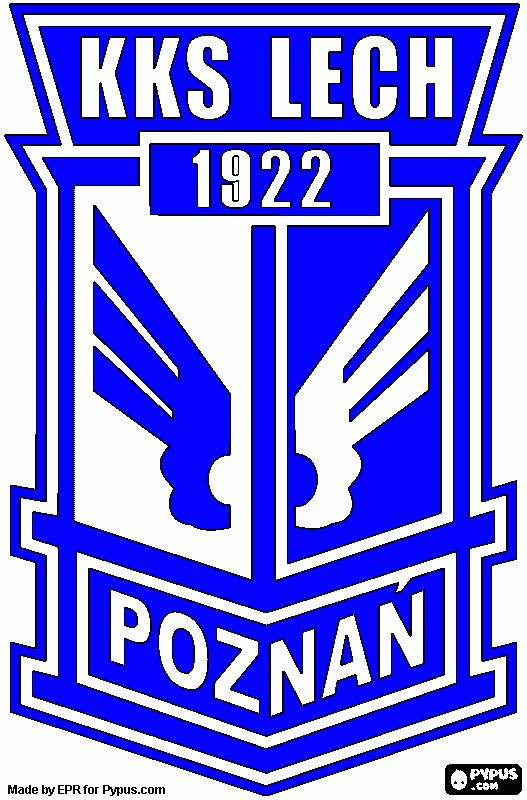 kolorowanka KKS Lech Poznań