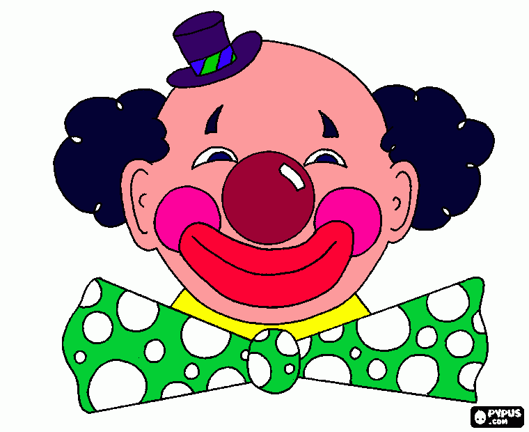 kolorowanka klown