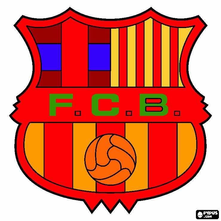 kolorowanka klub fcb barcelona 