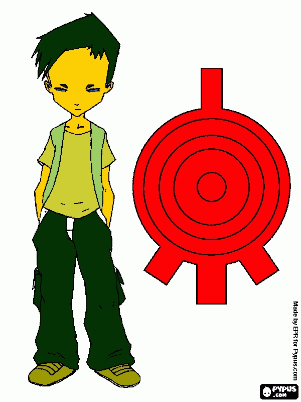 kolorowanka kod lyoko ulrich