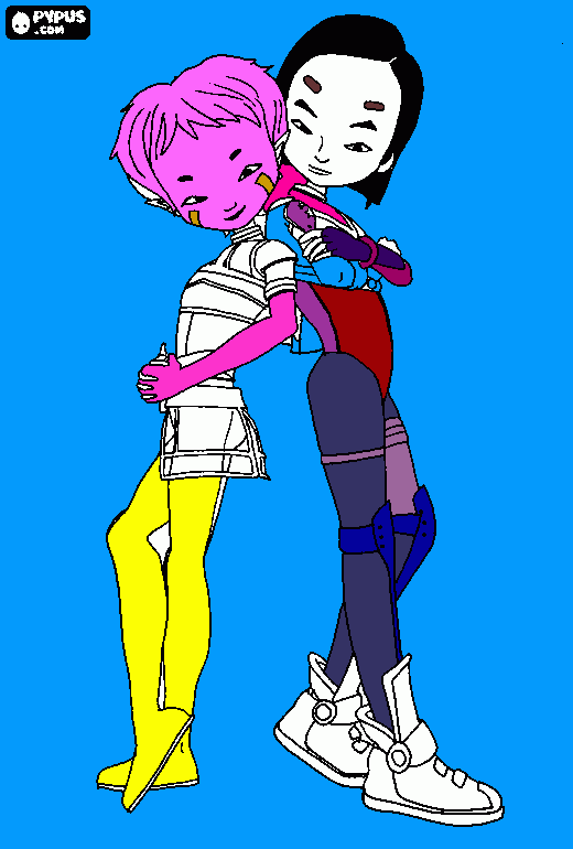 kolorowanka kod lyoko