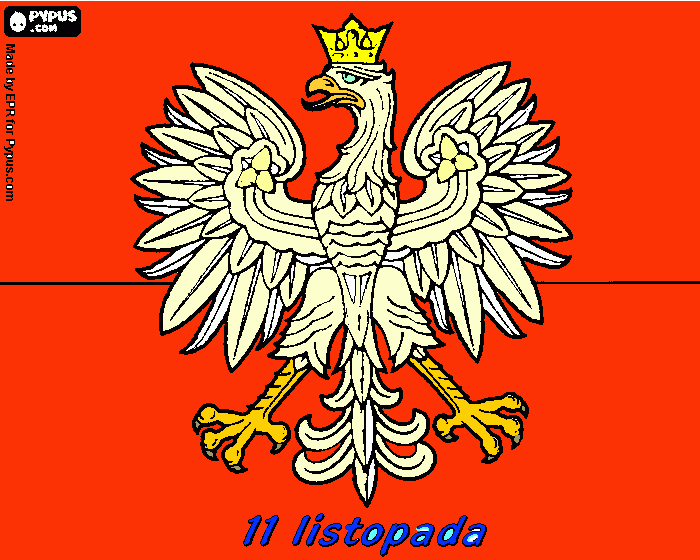 kolorowanka Kolorowanka z okazjo Swięta Niepodległości