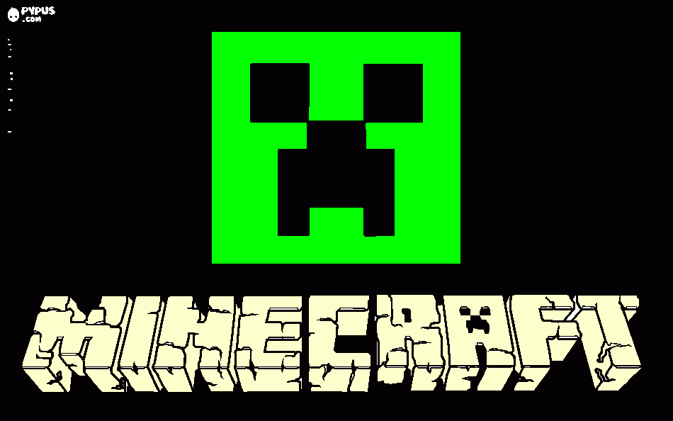 kolorowanka kolorowy Minceraft