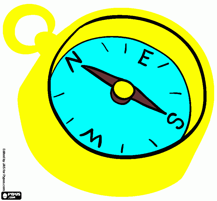 kolorowanka kompas