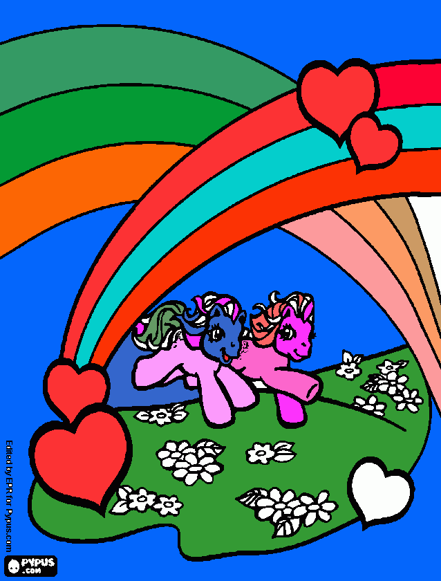 kolorowanka Koniki Pony