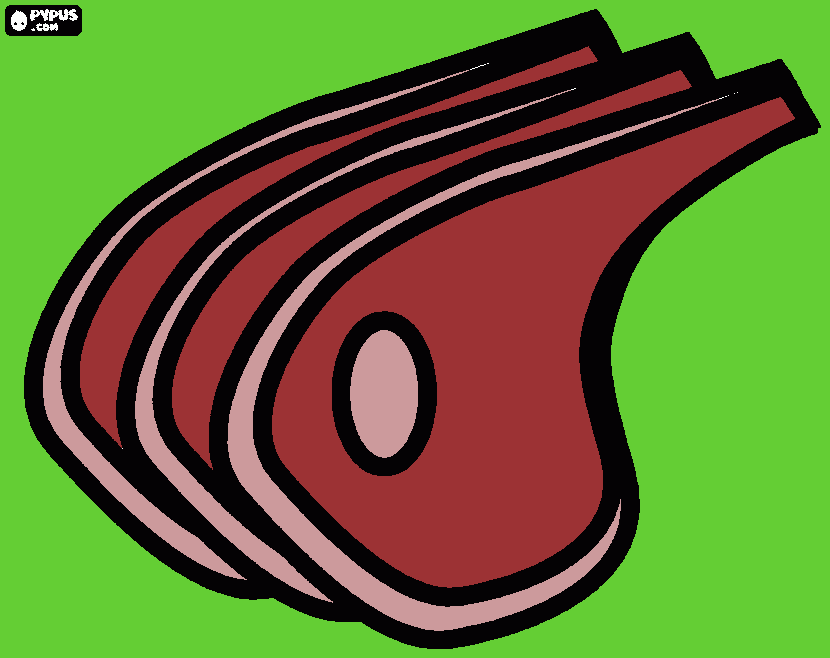 kolorowanka kotlet