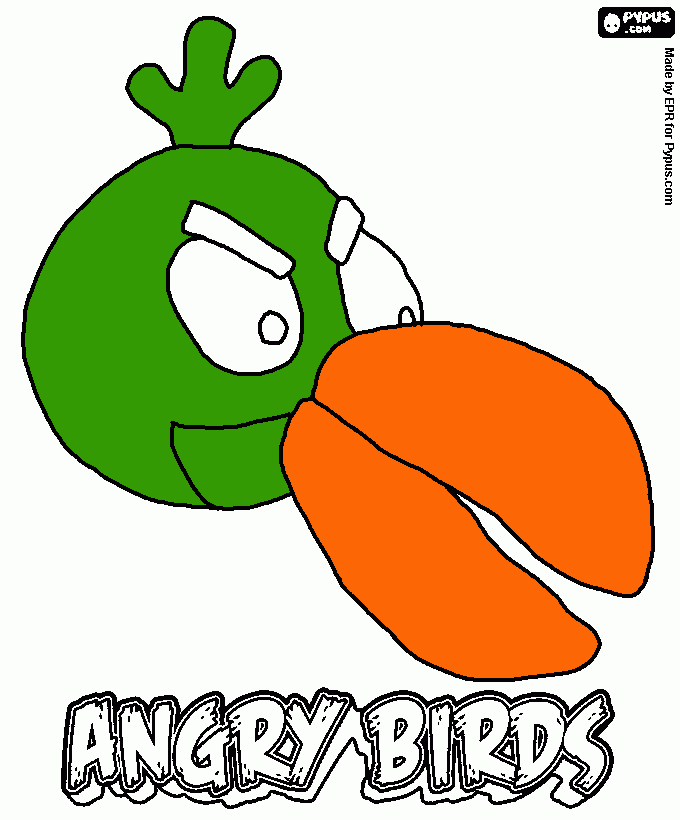 kolorowanka  kurczak angry birds