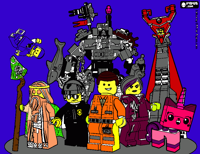 kolorowanka lego przygoda