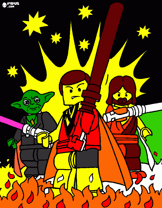kolorowanka lego star