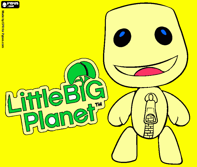 kolorowanka LittleBig Planet