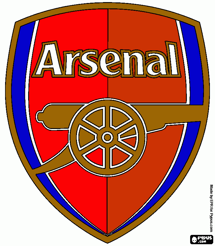 kolorowanka logo arsenal