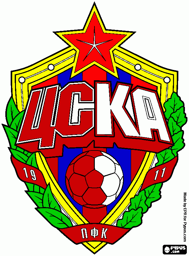 kolorowanka Logo Polskiej Grupy CSKA