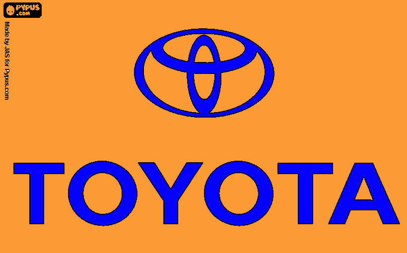 kolorowanka logo toyota
