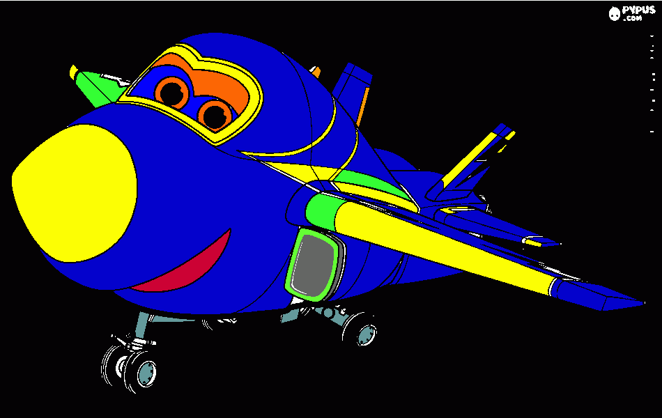kolorowanka Lotek z Super Wings