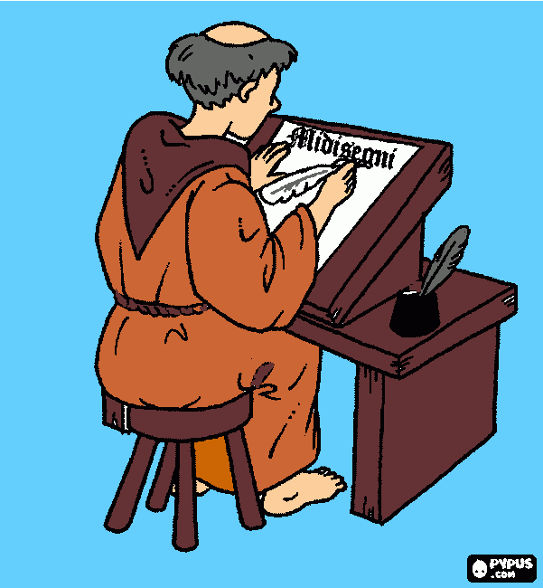 kolorowanka malowanki -średniowiecze