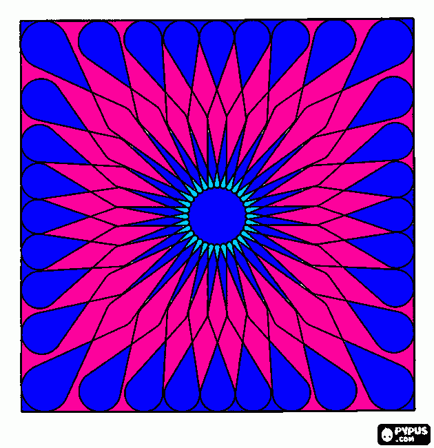 kolorowanka mandala 0