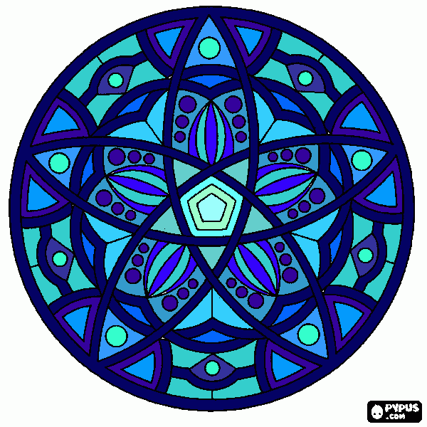 kolorowanka mandala 2