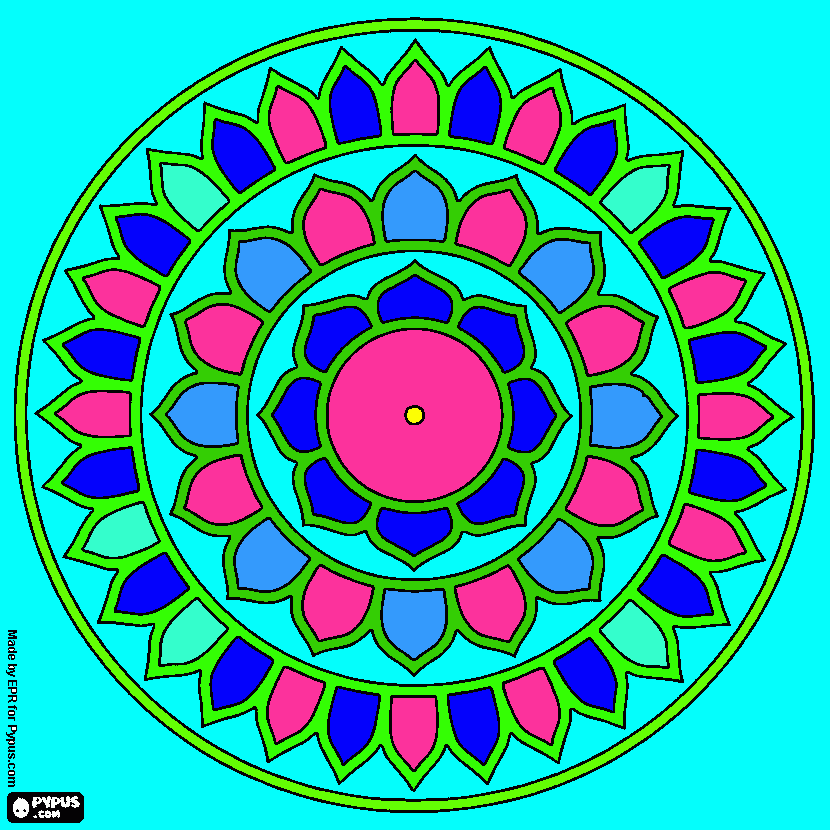 kolorowanka mandala k