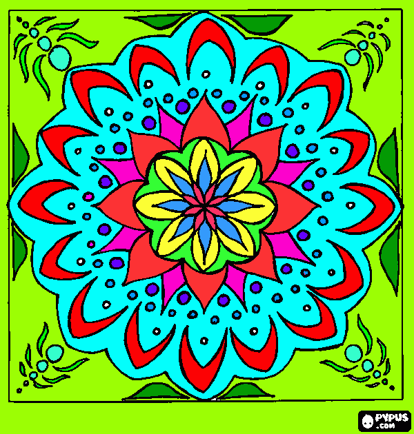 kolorowanka mandala m