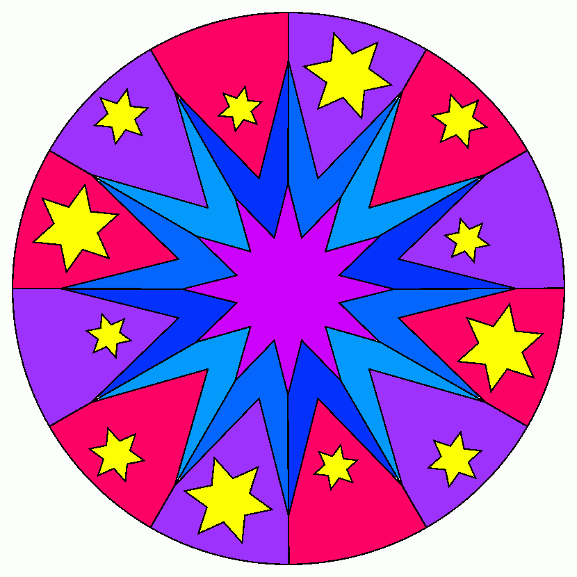 kolorowanka Mandala U