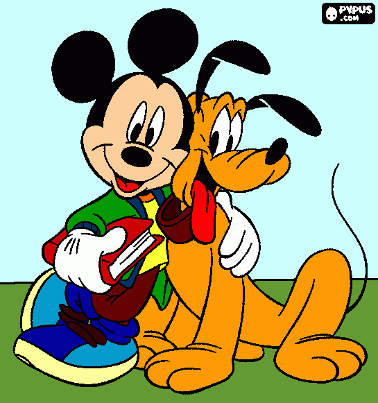 kolorowanka Mickey - bez łapsk ksysia