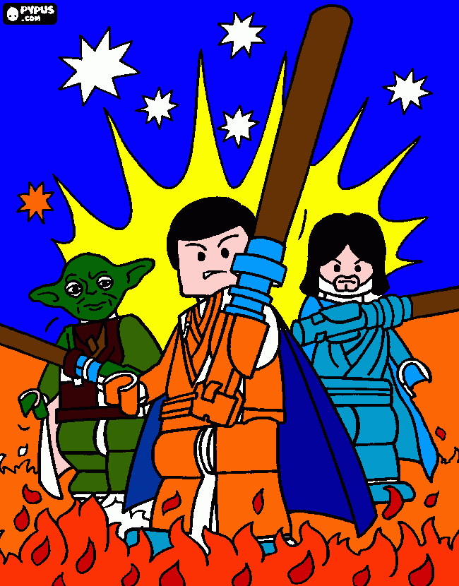 kolorowanka Mistrz Yoda