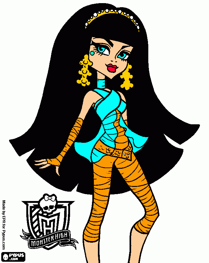 kolorowanka monster high cleo de nile