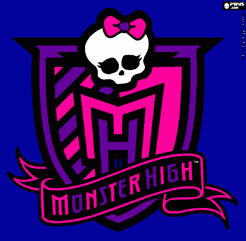 kolorowanka monster high znak