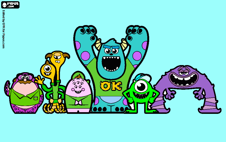 kolorowanka monster university