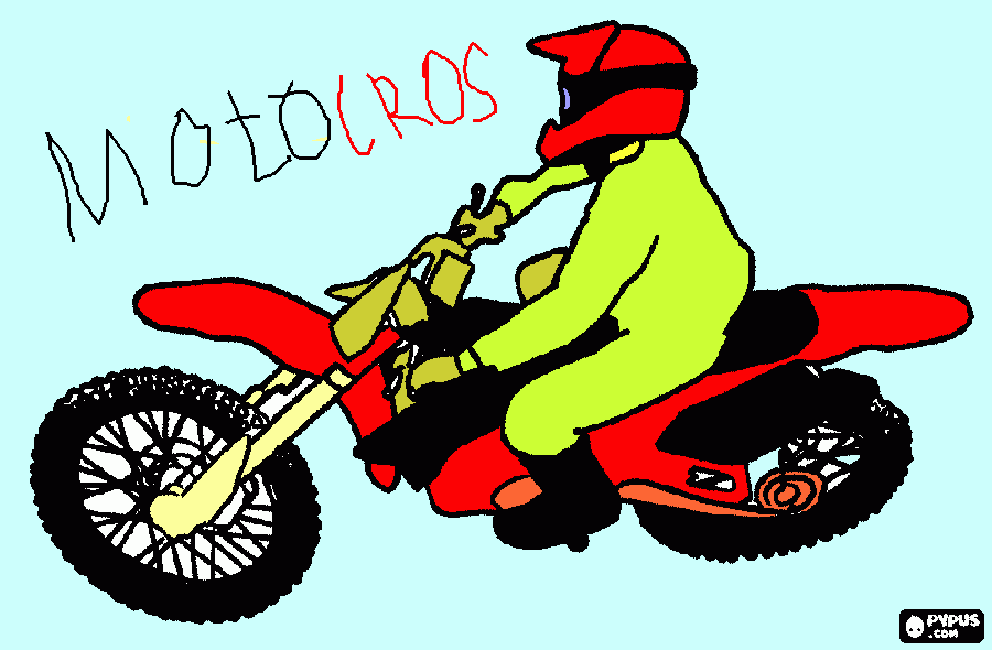 kolorowanka motocros Karolek