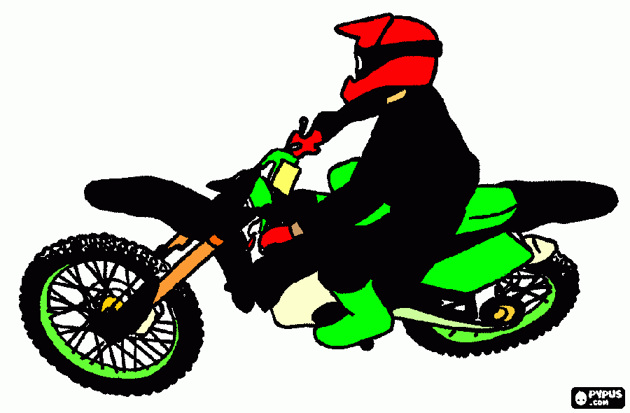 kolorowanka Motocross