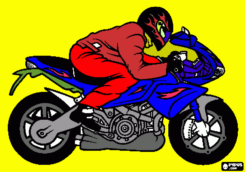 kolorowanka motor