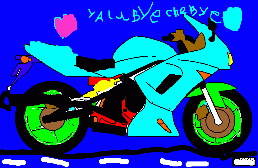 kolorowanka motorbike