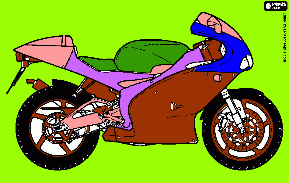 kolorowanka Motorek