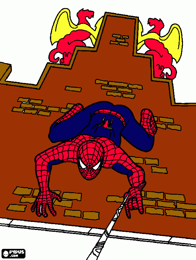 kolorowanka muj obrazek spider man