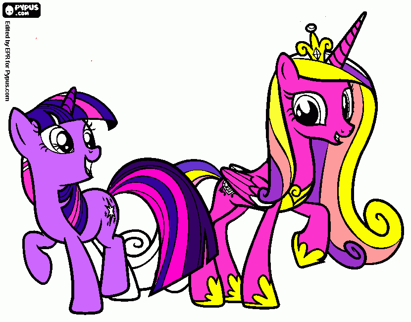 kolorowanka my litlle pony przyjażń i magia