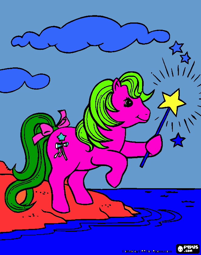 kolorowanka My little pony/różdżka