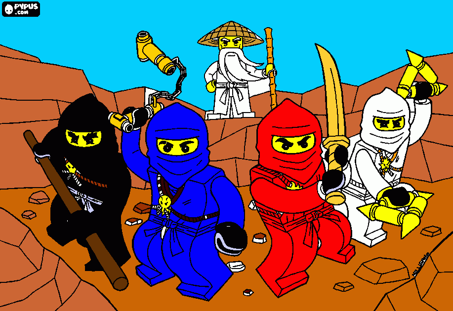 kolorowanka Ninjago color