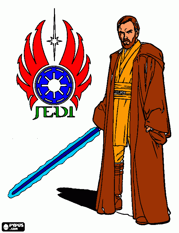kolorowanka OBI-WAN KENOBI