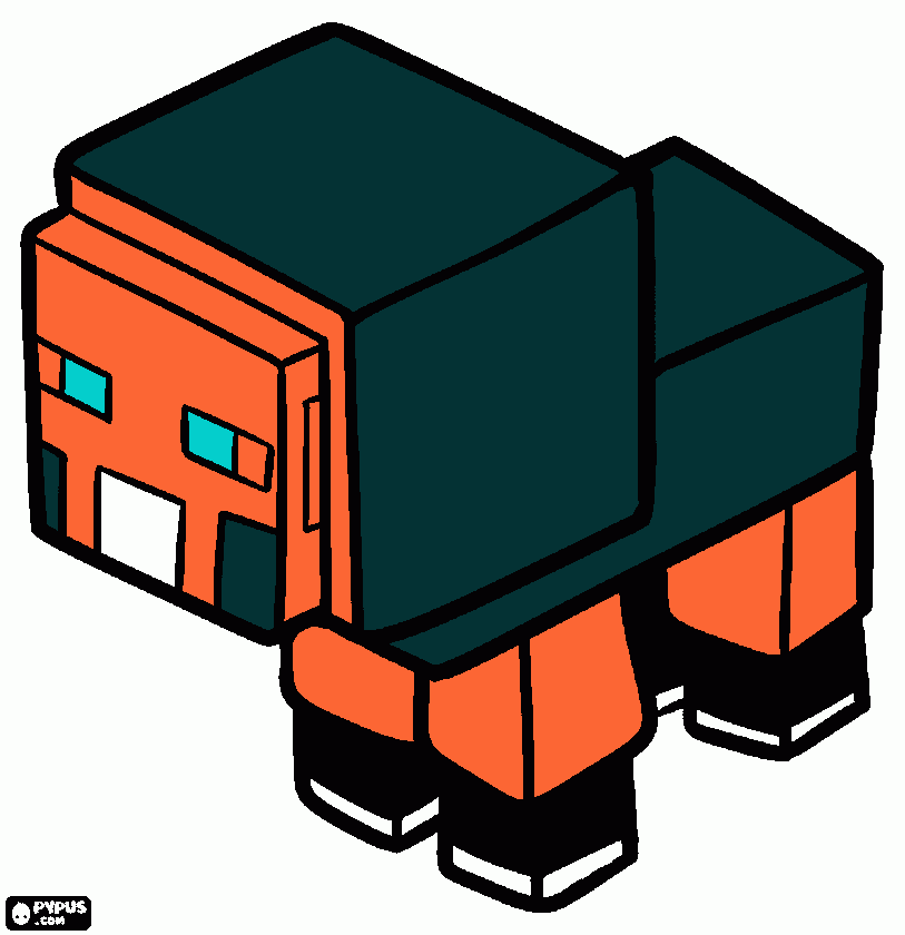 kolorowanka ofca z minecafta